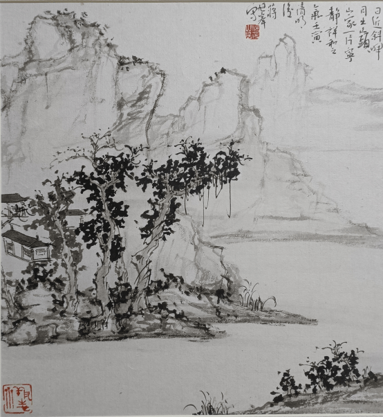 蒋旭峰“率真淳厚”山水画展在东钱湖举行