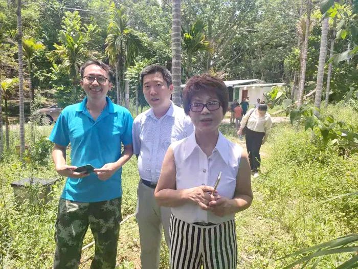 海南省侨联秘书长李诚带队到长田村开展调研指导